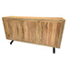 Crestview Collection 64" x 16" x 34" 3-Door Transitional Brown Wood And Metal Sideboard - CVFNR818