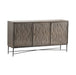 Crestview Collection 69" x 16" x 37" 3-Door Transitional Brown Wood And Metal Sideboard - CVFNR825