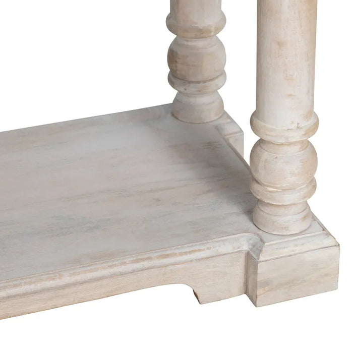 Crestview Collection Abbott 68" x 14" x 34" Rustic Unfinished Wood Console - CVFNR796