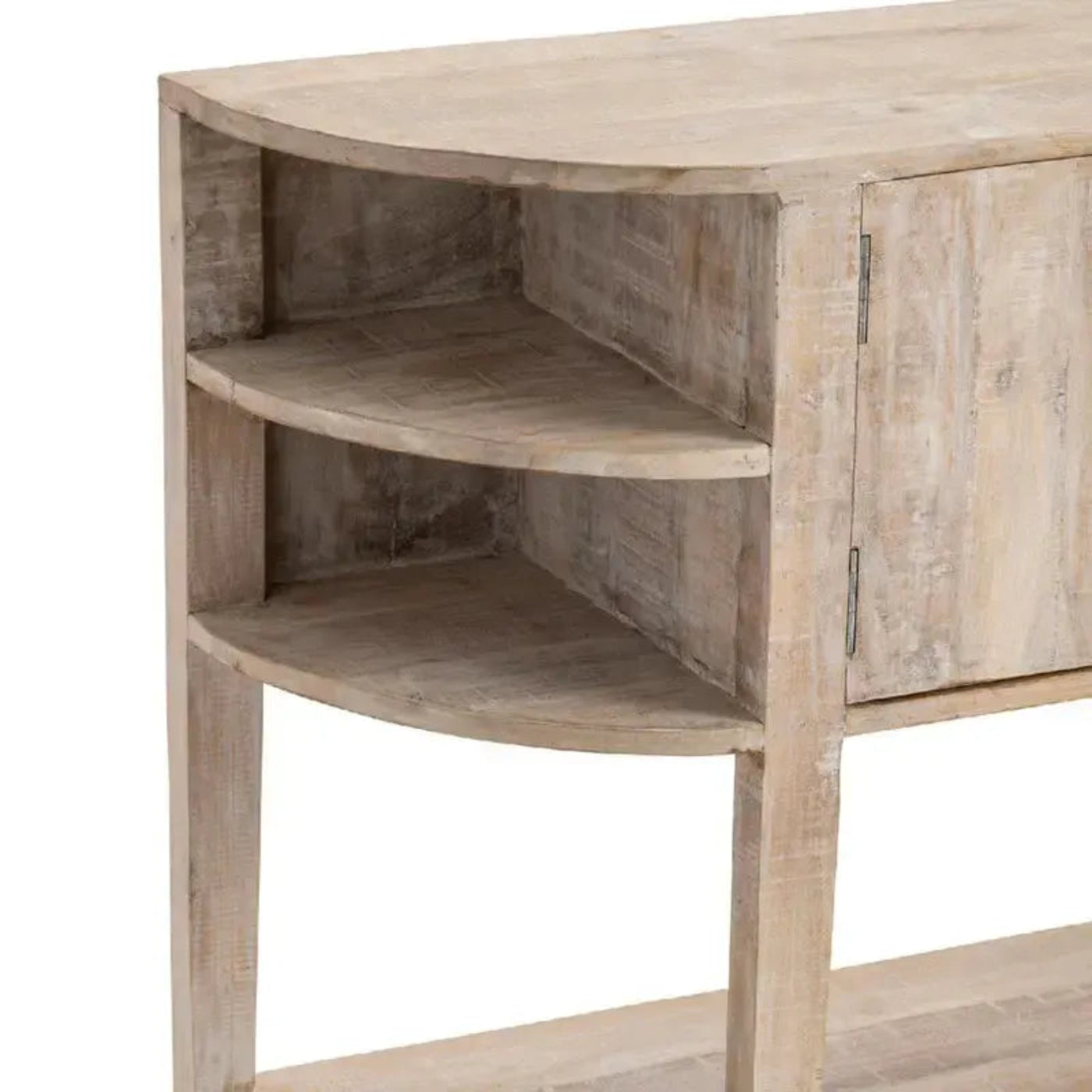 Crestview Collection Ainsley 47" x 15" x 35" Rustic Unfinished Wood Console - CVFNR792