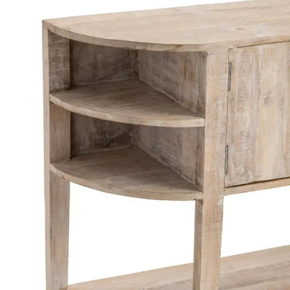 Crestview Collection Ainsley 47" x 15" x 35" Rustic Unfinished Wood Console - CVFNR792