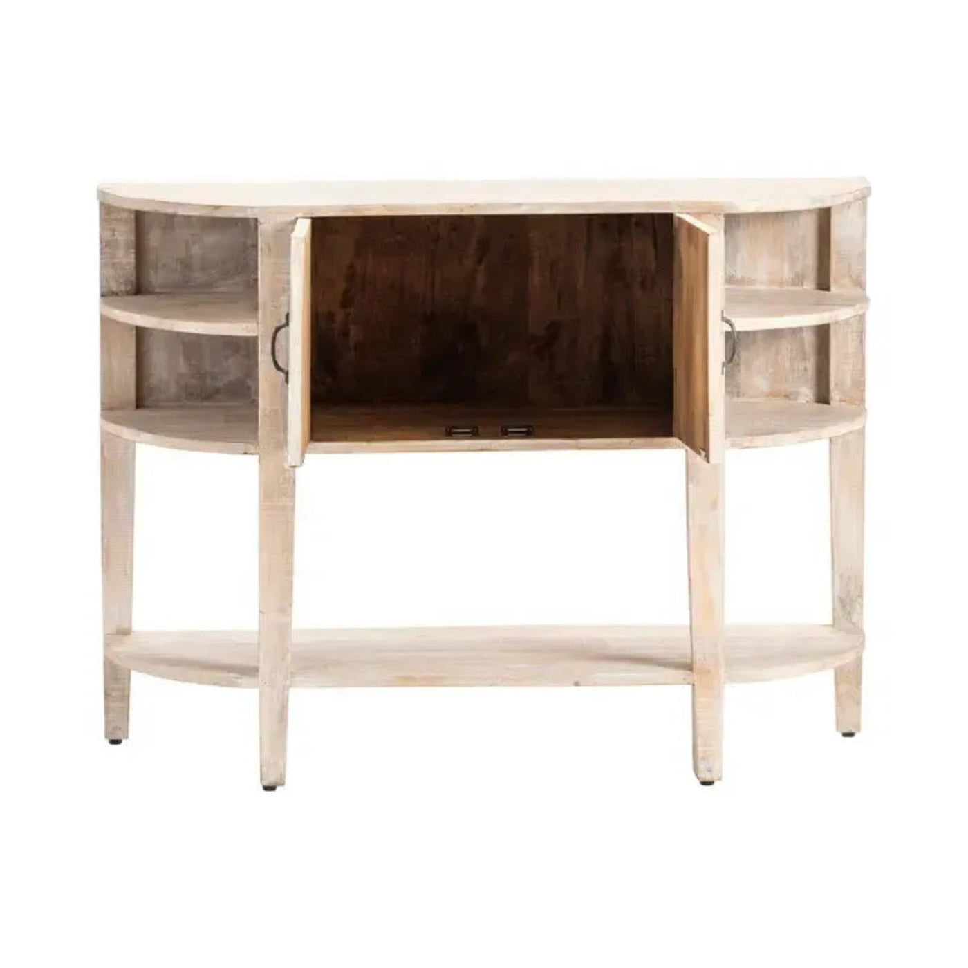 Crestview Collection Ainsley 47" x 15" x 35" Rustic Unfinished Wood Console - CVFNR792