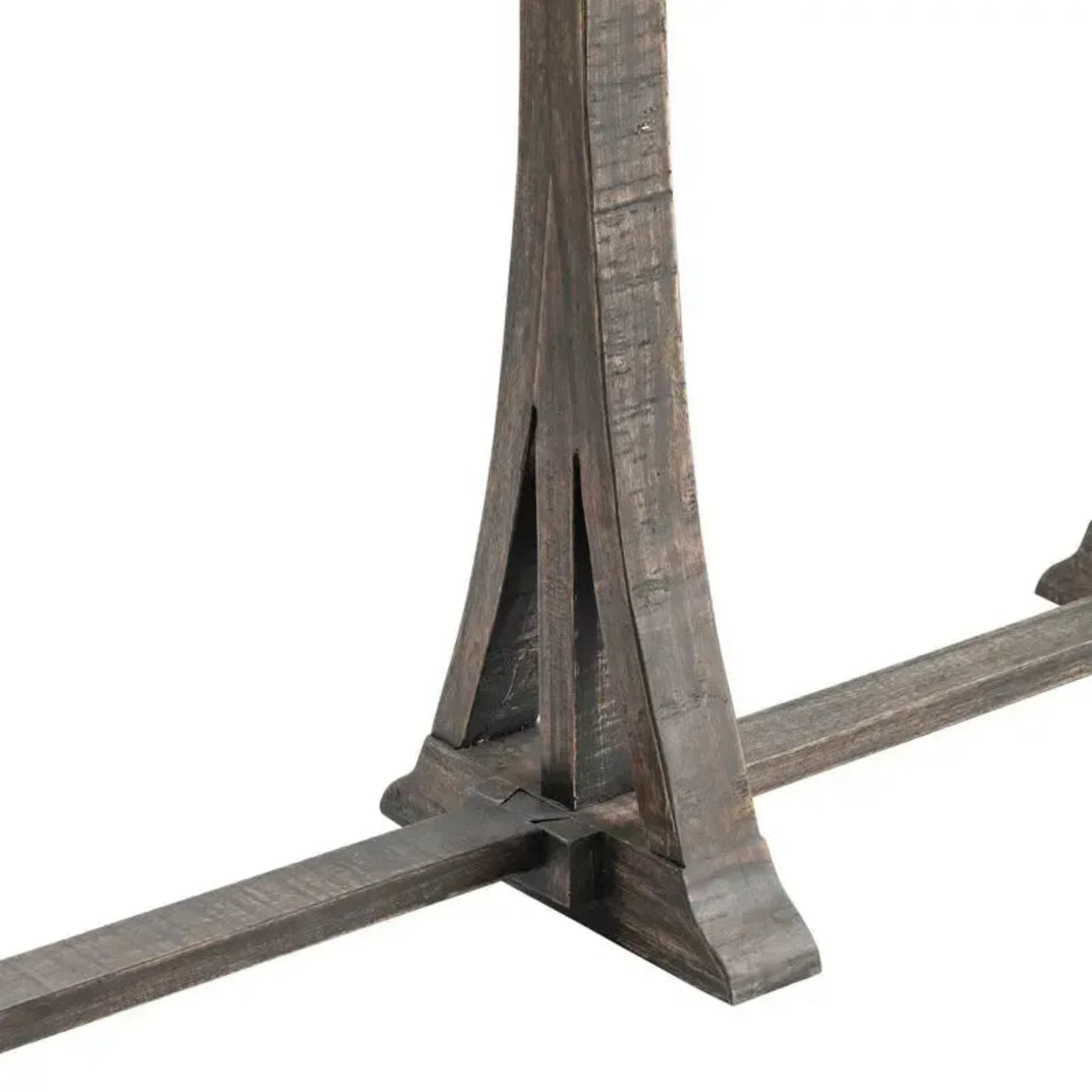 Crestview Collection Alpine 76" x 17" x 39" Transitional Wood Console Table In Ebony Finish - CVFNR797
