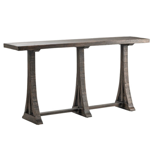 Crestview Collection Alpine 76" x 17" x 39" Transitional Wood Console Table In Ebony Finish - CVFNR797