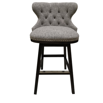 Crestview Collection Baltimore 21" x 20" x 40" Traditional Fabric And Wood Bar Stool - CVFZR5130