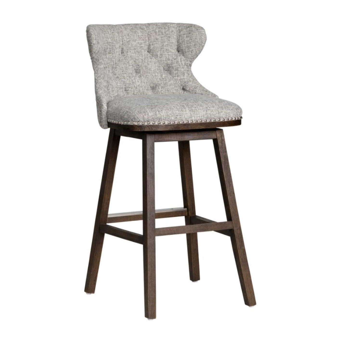 Crestview Collection Baltimore 21" x 20" x 40" Traditional Fabric And Wood Bar Stool - CVFZR5130