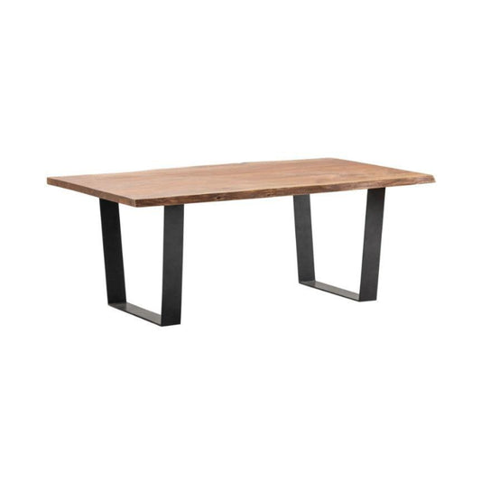 Crestview Collection Bengal Manor 46" x 28" x 18" Transitional Iron And Live Edge Natural   - CVFNR545