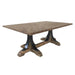 Crestview Collection Bengal Manor 50" x 30" x 19" Occasional Mango Wood And Iron Trestle Base Rectangle Cocktail Table - CVFNR667