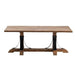 Crestview Collection Bengal Manor 50" x 30" x 19" Occasional Mango Wood And Iron Trestle Base Rectangle Cocktail Table - CVFNR667