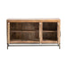 Crestview Collection Bengal Manor 55" x 16" x 31" 3-Door Transitional Brown Mango Wood Apollo Sideboard - CVFNR697