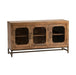 Crestview Collection Bengal Manor 55" x 16" x 31" 3-Door Transitional Brown Mango Wood Apollo Sideboard - CVFNR697