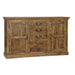 Crestview Collection Bengal Manor 69" x 14" x 40" 5-Drawer 2-Door Rustic Brown Mango Wood Sideboard - CVFNR306