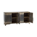 Crestview Collection Bengal Manor 70" x 18" x 34" 2-Tone 4-Door Rustic Gray Mango Wood Sideboard - CVFNR382