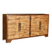 Crestview Collection Bengal Manor 72" x 16" x 37" 4-Door Rustic Brown Mango Wood Random Strips Sideboard - CVFNR337