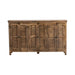 Crestview Collection Bengal Manor 72" x 16" x 42" 6-Door Rustic Brown Mango Wood Sideboard - CVFNR305