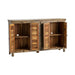 Crestview Collection Bengal Manor 72" x 16" x 42" 6-Door Rustic Brown Mango Wood Sideboard - CVFNR305