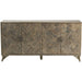 Crestview Collection Bengal Manor 72" x 17" x 36" 4-Door Rustic Brown Mango Wood Herringbone Pattern Sideboard - CVFNR663