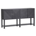 Crestview Collection Berkshire 70" x 16" x 38" 4-Door Transitional Wood Geometric Design Tambor Sideboard In Gray Finish - CVFZR4589