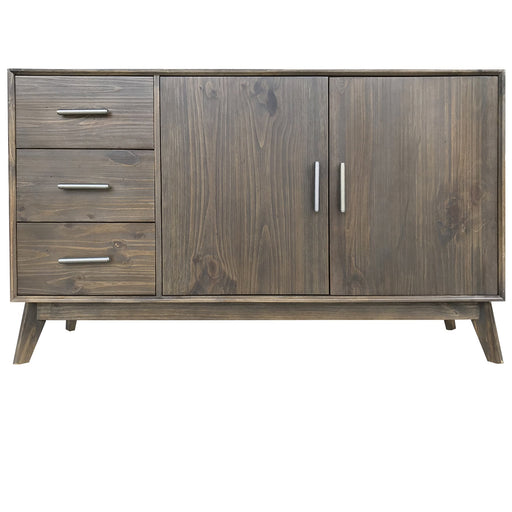 Crestview Collection Blackwell 63" x 18" x 37" 3-Drawer 2-Door Traditional Brown Wood Sideboard - CVFVR8255