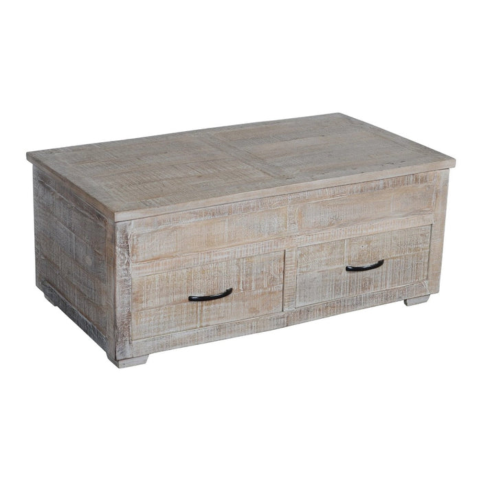 Crestview Collection Brogden 46" x 26" x 19" Occasional Wood 2-Drawer Rectangle Cocktail Table - CVFNR831