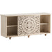 Crestview Collection Carrington 67" x 18" x 30" 2-Sliding-Door Traditional White Wood Sideboard - CVFNR827