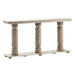 Crestview Collection Castleberry 70" x 15" x 35" Rustic Wood Console In Distressed Gray Finish - CVFNR896