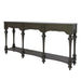 Crestview Collection Courtland 76" x 16" x 36" Traditional Wood Console In Dark Brown Finish - CVFVR8249