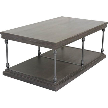 Crestview Collection Covington 48" x 28" x 20" Occasional Wood Rectangle Cocktail Table - CVFNR960