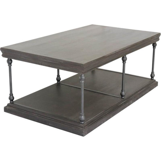 Crestview Collection Covington 48" x 28" x 20" Occasional Wood Rectangle Cocktail Table - CVFNR960