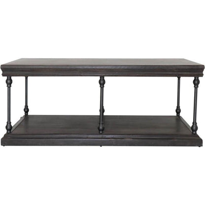 Crestview Collection Covington 48" x 28" x 20" Occasional Wood Rectangle Cocktail Table - CVFNR960