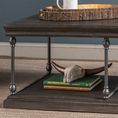 Crestview Collection Covington 48" x 28" x 20" Occasional Wood Rectangle Cocktail Table - CVFNR960