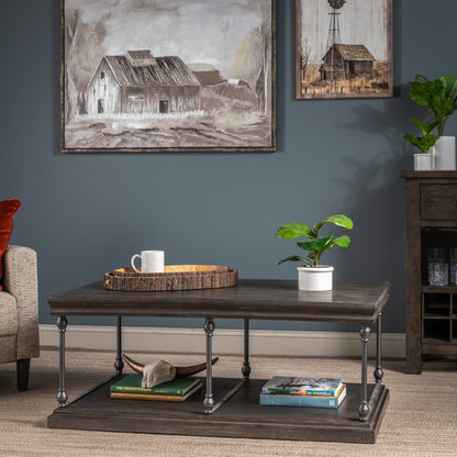 Crestview Collection Covington 48" x 28" x 20" Occasional Wood Rectangle Cocktail Table - CVFNR960