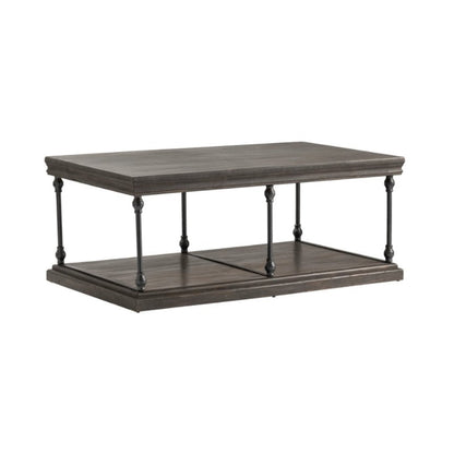 Crestview Collection Covington 48" x 28" x 20" Occasional Wood Rectangle Cocktail Table - CVFNR960