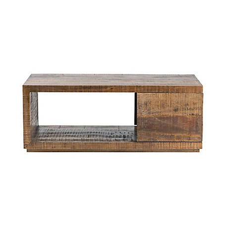 Crestview Collection Crosby 50" x 28" x 18" Occasional Wood Rectangle Cocktail Table - CVFNR832