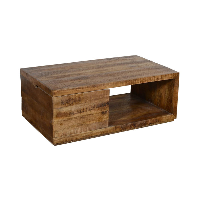 Crestview Collection Crosby 50" x 28" x 18" Occasional Wood Rectangle Cocktail Table - CVFNR832