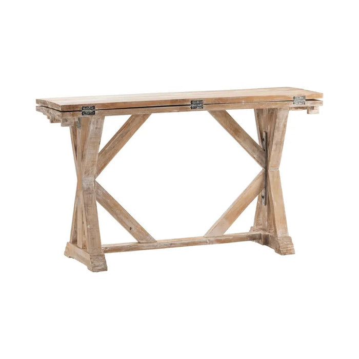 Crestview Collection Daphne 54" x 32" x 31" Rustic Unfinished Wood Console Table - CVFNR798