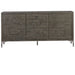 Crestview Collection Delaware 70" x 16" x 34" 3-Door Transitional Brown Wood And Metal Sideboard - CVFVR8315