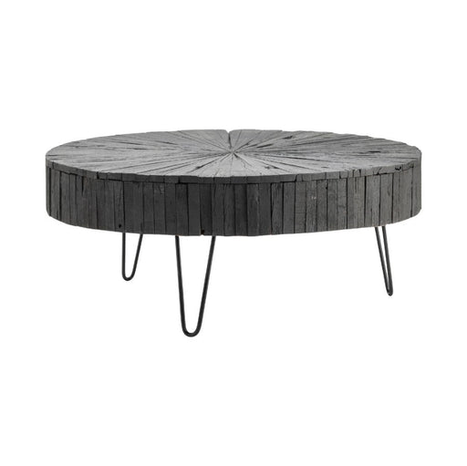 Crestview Collection Drummond 42" x 42" x 17" Occasional Metal And Wood Cocktail Table - CVFNR770