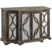 Crestview Collection Galloway 52" x 17" x 34" 4-Door Rustic Brown Wood And Mirror Sideboard - CVFZR1236