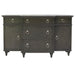 Crestview Collection Galloway Credenza 64" x 17" x 37" 2-Door 5-Drawer Transitional - CVFVR8240