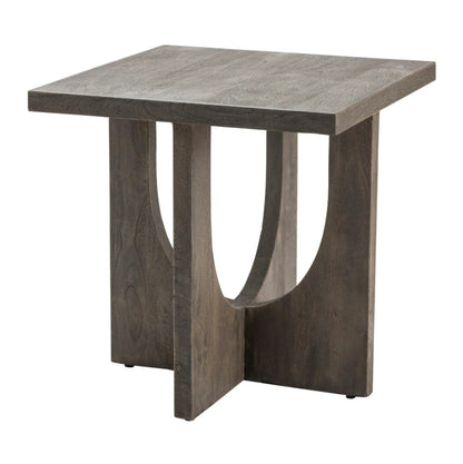 Crestview Collection Glenridge 24" x 24" x 25" Occasional Wood End Table In Natural Wood Finish - CVFNR786