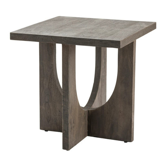 Crestview Collection Glenridge 24" x 24" x 25" Occasional Wood End Table In Natural Wood Finish - CVFNR786