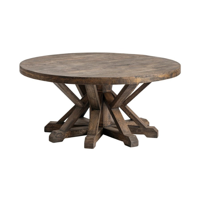 Crestview Collection Hamilton 40" x 40" x 18" Occasional Wood Cocktail Table - CVFNR780