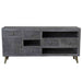 Crestview Collection Harrison 68" x 15" x 32" Transitional Wood Console In Dark Brown Finish - CVFNR791