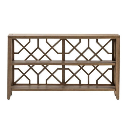 Crestview Collection Hawthorne Estate 56" x 13" x 32" Traditional Wood Open Fretwork Console In Dayton Finish