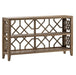 Crestview Collection Hawthorne Estate 56" x 13" x 32" Traditional Wood Open Fretwork Console In Dayton Finish - CVFVR8139