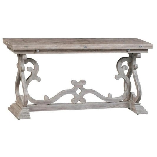 Crestview Collection Hawthorne Estate 60" x 32" x 30" Traditional Wood Flip-Out Console Ta - CVFVR8004