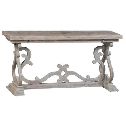 Crestview Collection Hawthorne Estate 60" x 32" x 30" Traditional Wood Flip-Out Console Ta - CVFVR8004