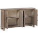 Crestview Collection Hawthorne Estate 62" x 14" x 35" 4-Door Traditional Brown Wood Raised Molding Sideboard - CVFVR8008