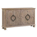 Crestview Collection Hawthorne Estate 62" x 14" x 35" 4-Door Traditional Brown Wood Raised Molding Sideboard - CVFVR8008